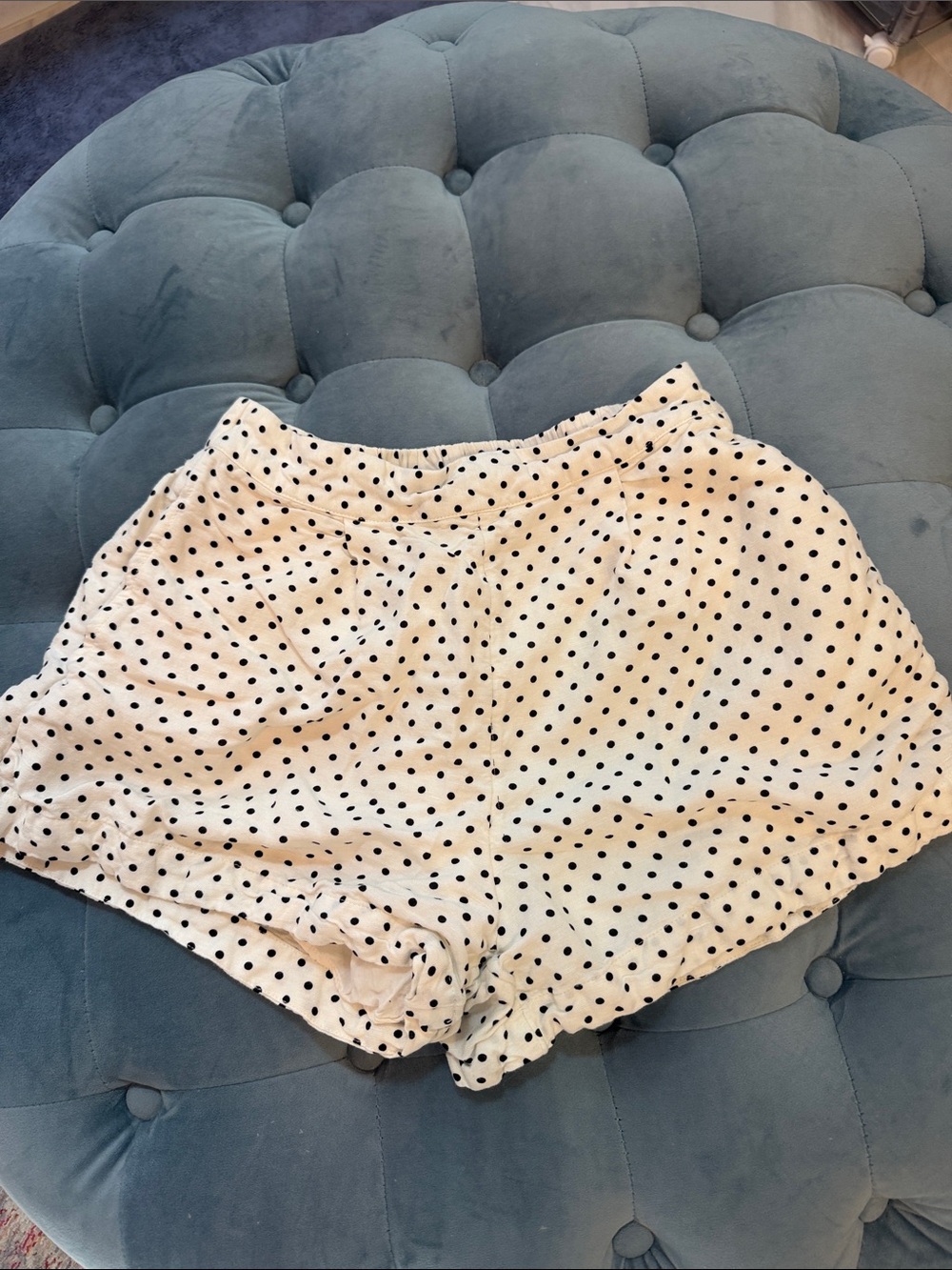 Like New kate spade Cream Polka Dot Women's Shorts XXS